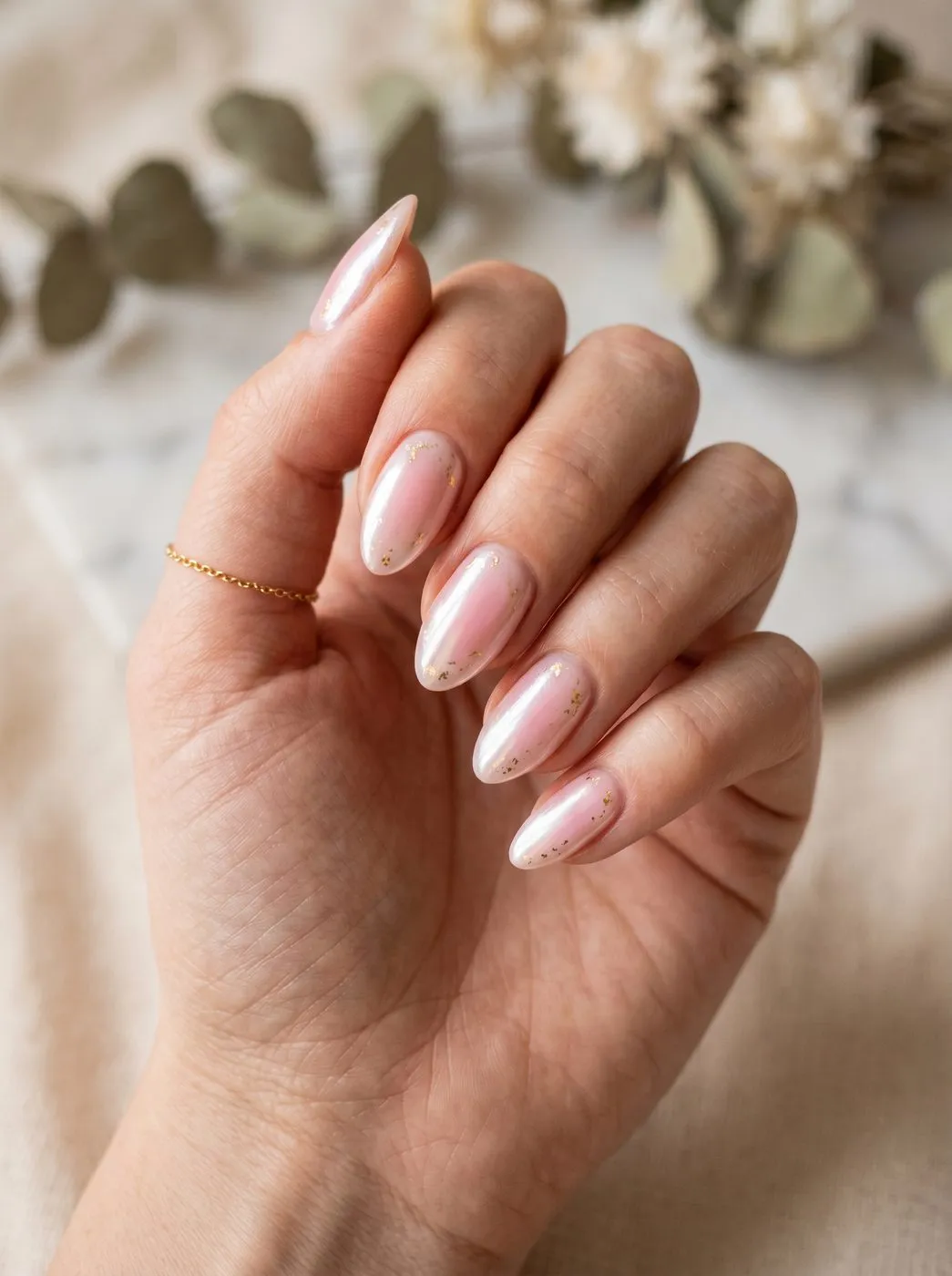 Pink Pearl – Aura-Nageldesign, mit NAILD als Inspiration verfügbar