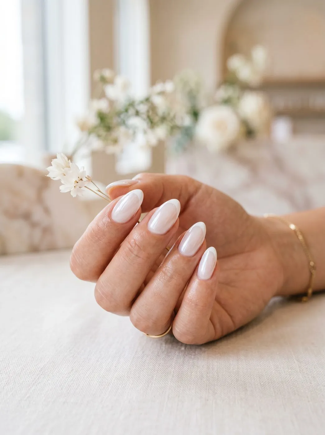 Glazed Milky – French-Nageldesign, mit NAILD als Inspiration verfügbar